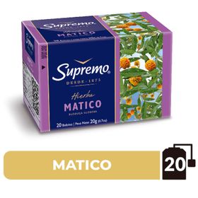 Hierba Matico Supremo 20 Bolsitas, Caja 20 grs.