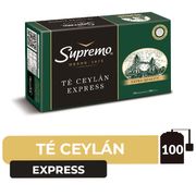 Té Ceylán Supremo Express Caja 200 g 100 un.