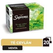 Té Ceylán Supremo Menta 40 g 20 un.