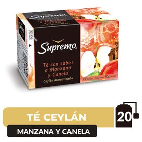Té Ceylán Supremo Manzana y Canela Caja 40 g 20 un.