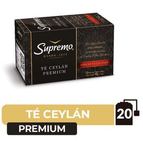 Té Ceylán Supremo Premium Doble Cámara Caja 40 g 20 un.