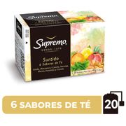 Té Sabores Supremo Surtidos Caja 40 g 20 Bolsas