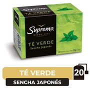 Té Verde Supremo Sencha Japonés Caja 40 g 20 Bolsas