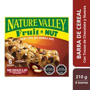 Barra Cereal Nature Valley Chocolate Frutos Secos 210 g