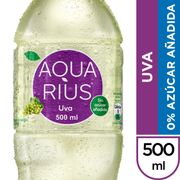 Agua Saborizada Aquarius Uva 500 cc