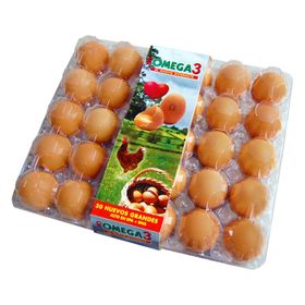Huevos Omega3 Grandes 30 un.