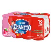 Pack 12 un. Bebida Láctea Chamyto Frutilla 80 ml