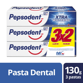 Pasta Dental Pepsodent Xtra Whitening 3 un. 130 g