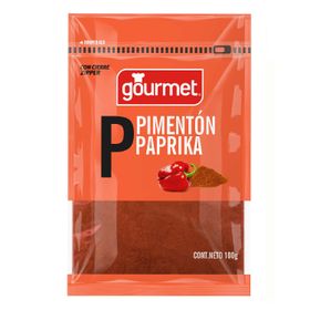 Pimentón Paprika sobre 100 g