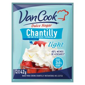 Crema Chantilly Light Van Cook Sobre 42 g