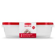 Set 2 Contenedores Rubbermaid Rectangular 4.4 L
