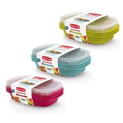 Pack 3 Bowls Rubbermaid Con División 887 cc