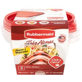 Set 3 Contenedores Rubbermaid Take Alongs Redondos760 ml