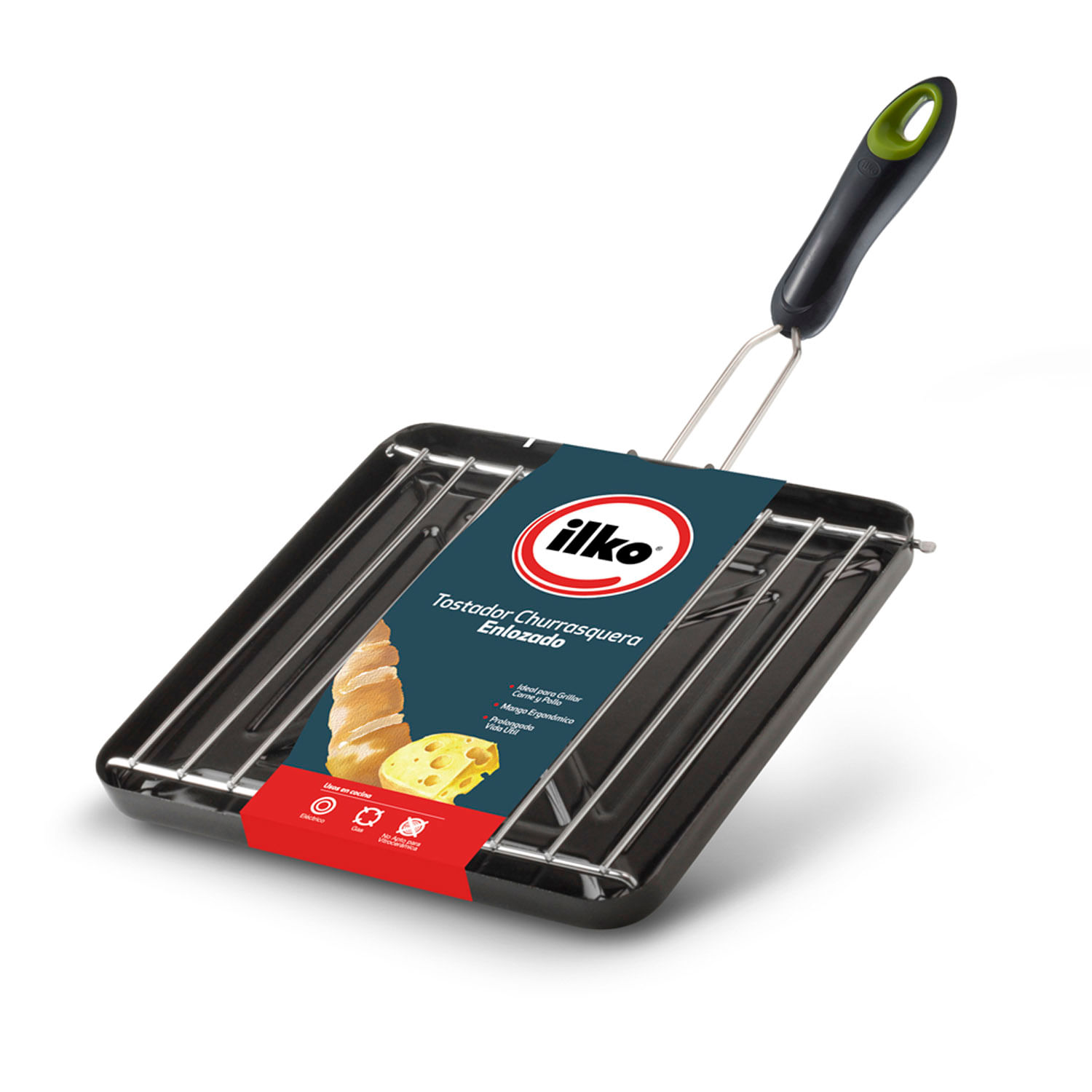 Stainless Steel Tostador De Pan Ilko Jumbo Tostador Tostador