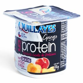 Yogurt Griego Quillayes Proteína Durazno 110 g