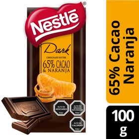 Chocolate Bitter Nestlé Dark 65% Cacao Naranja 100 g