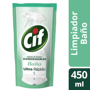 Limpiador Baño Cif Biodegradable Doypack 450 ml