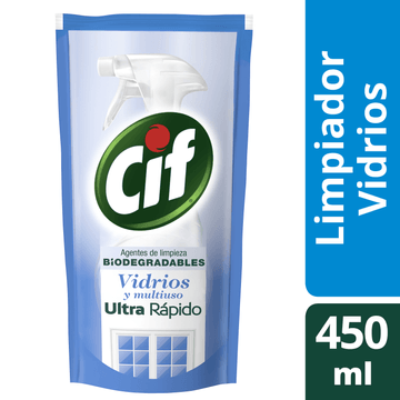 Limpiador vidrios biodegradable recarga 450 ml