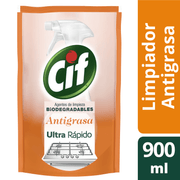 Limpiador Antigrasa Cif Antigrasa Biodegradable Doypack 900 ml