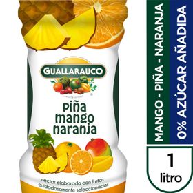 Jugo Guallarauco Mango, Piña y Naranja 0% Azúcar Añadida 1 L