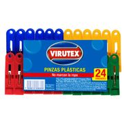 Pinzas Ropa Virutex Plástica 24 un.