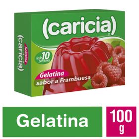 Gelatina Caricia Sabor Frambuesa 100 g