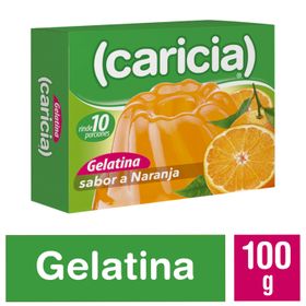 Gelatina Caricia Sabor Naranja 100 g