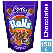 Chocolate de Leche Rolls Crocante 150 g