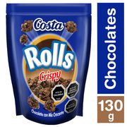 Chocolate de Leche Rolls Crispy 130 g