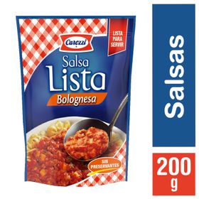 Salsa Bolognesa Carozzi Lista 200 g