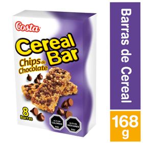 Barra de Cereal Cerealbar Chips Chocolate Pack 8 un. 21 g