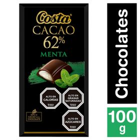 Chocolate Costa Cacao 62% Menta 100 g