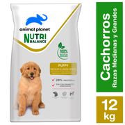 Alimento Perro Cachorro Animal Planet Medianos y Grandes 12 kg