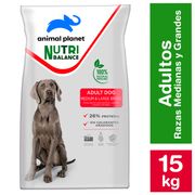 Alimento Perro Adulto Animal Planet Medianos y Grandes 15 kg