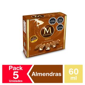 Helado Bresler Magnum Mini Almendras Multipack 60 ml 5 un.