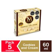 Helado Bresler Magnum Mini Cookies And Cream Multipack 60 ml 5 un.