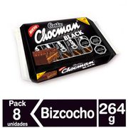 Pack Bizcocho Chocman Black 33 g 8 un.