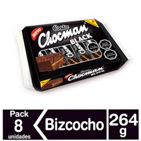 Bizcocho Chocman Black Pack 8 un. 33 g