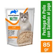 Alimento Húmedo Gato Animal Planet Pollo y Salmón 85 g