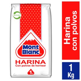 Harina Mont Blanc Con Polvos de Hornear 1 kg