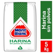 Harina Mont Blanc Sin Polvos de Hornear 5 kg