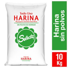 Harina Selecta Sin Polvos de Hornear 10 kg