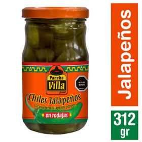 Comida Mexicana Pancho Villa Jalapeños Frasco 312 g