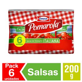 Salsa de Tomate Pomarola 200 g 6 un.