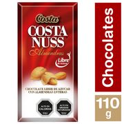 Chocolate de Leche Costa Nuss Sin Azúcar 110 g