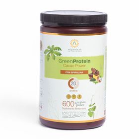 Suplemento Green Protein Aquasolar Cacao Power 600 g