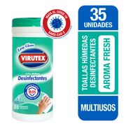 Toallitas Desinfectantes Virutex Baño 35 un.