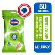 Paño Desinfectante Virutex Pouch Limón 50 un.