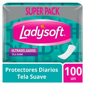 Protectores Diarios Ladysoft Tela Suave 100 un.
