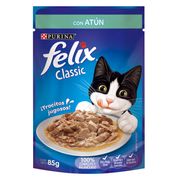 Alimento Húmedo Gato Adulto Felix Sensaciones de Atún En Salsa 85 g